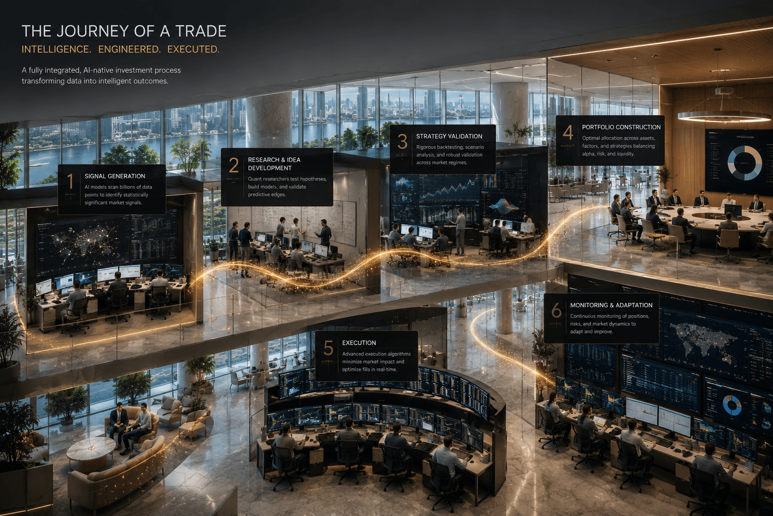Quantitative research floor